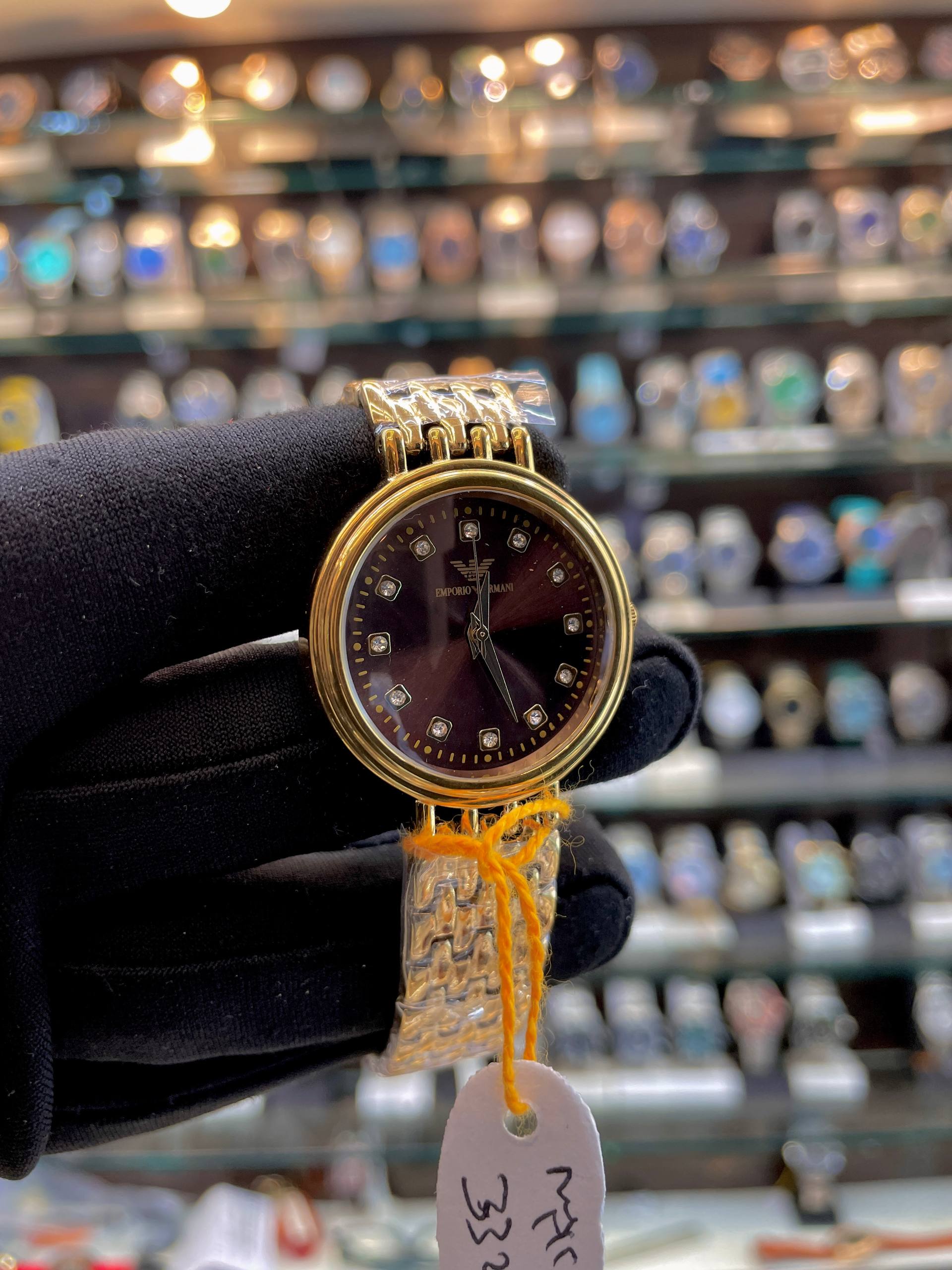 EMPORIO ARMANI MINI DIAL FOR GIRLS 🤩 BROWN 🤎