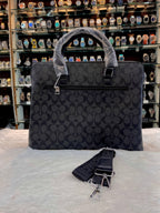 COACH MONOGRAM LAPTOP BAG BROWN 🤎 IN HEAVY QUALITY 💯