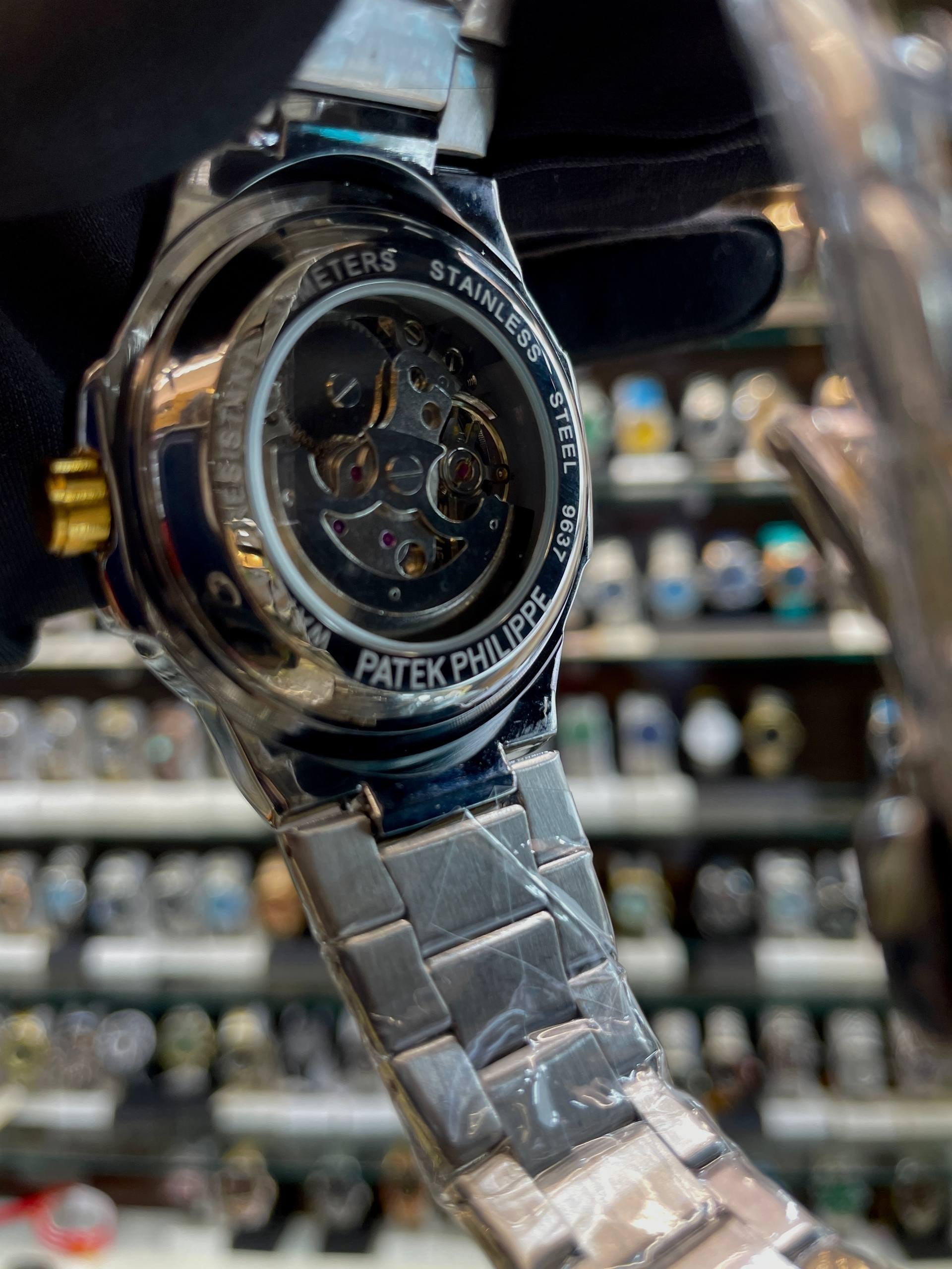PATEK PHILLIPE AUTOMATIC NOW IN TRANSPARENT BLACK DIAL 💝
