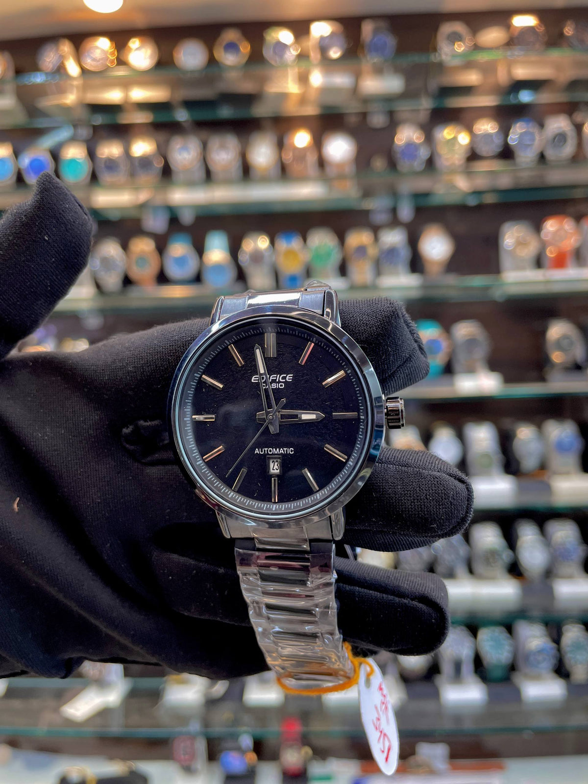 EDIFICE CASIO MENS WATCH UNDER BUDGET FULL BLACK 🖤