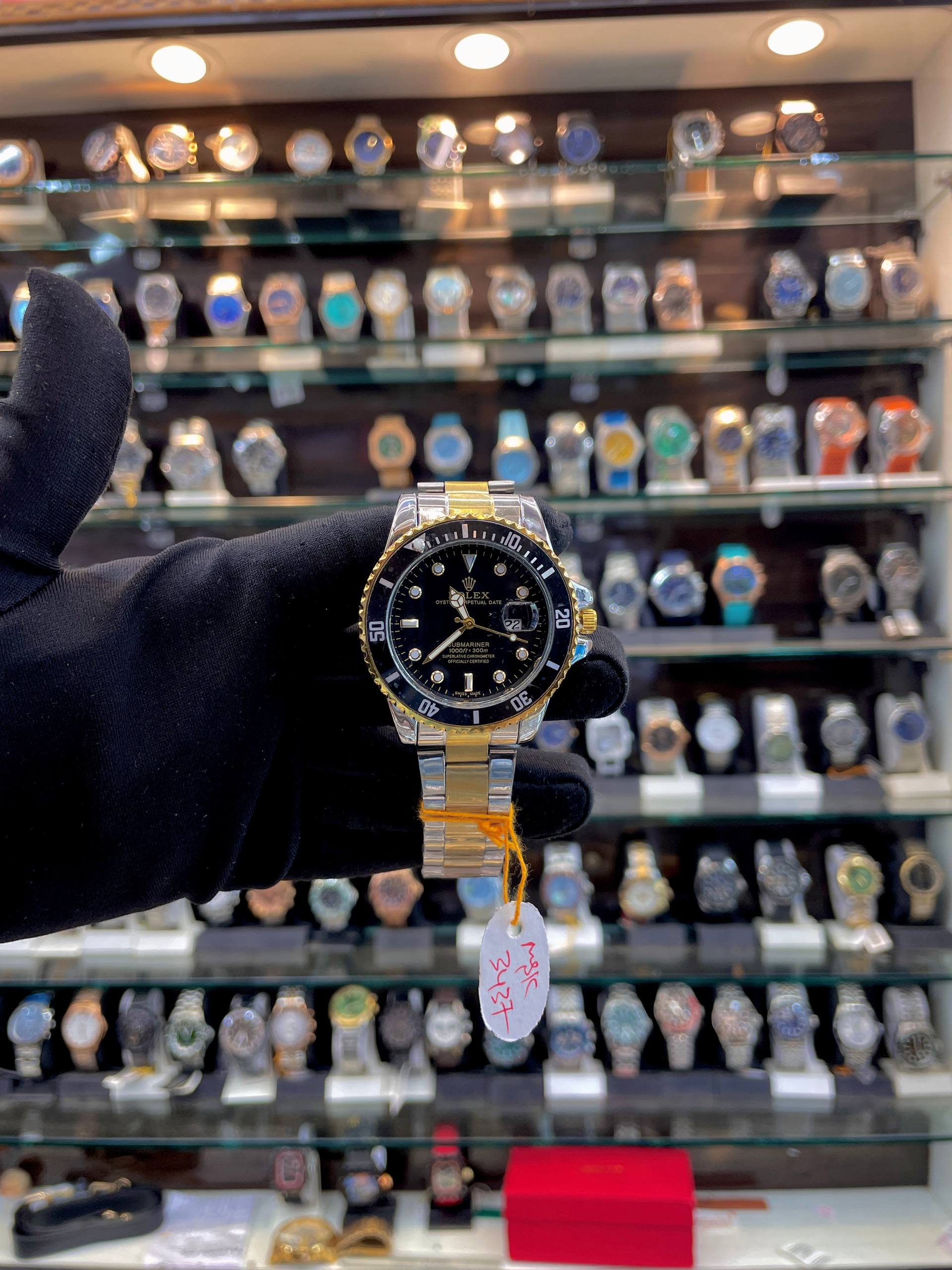 ROLEX OYSTER PERPETUAL DATE SUBMARINER DUAL TONE