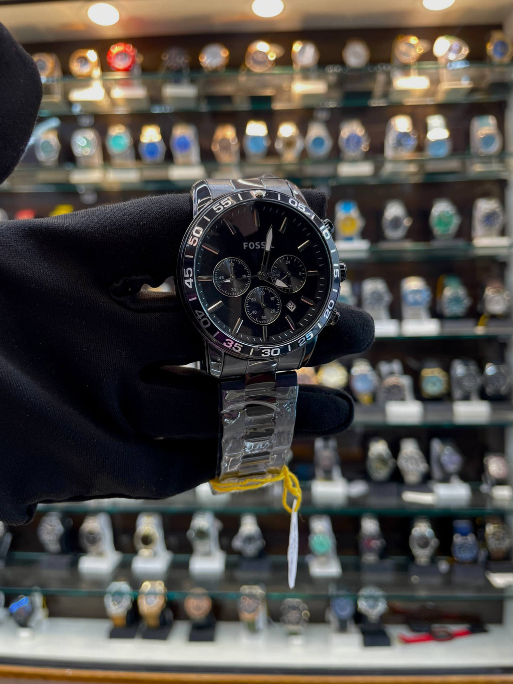 FOSSIL CHRONOGRAPH MENS WATCH ⌚ IN FULL BLACK 🖤