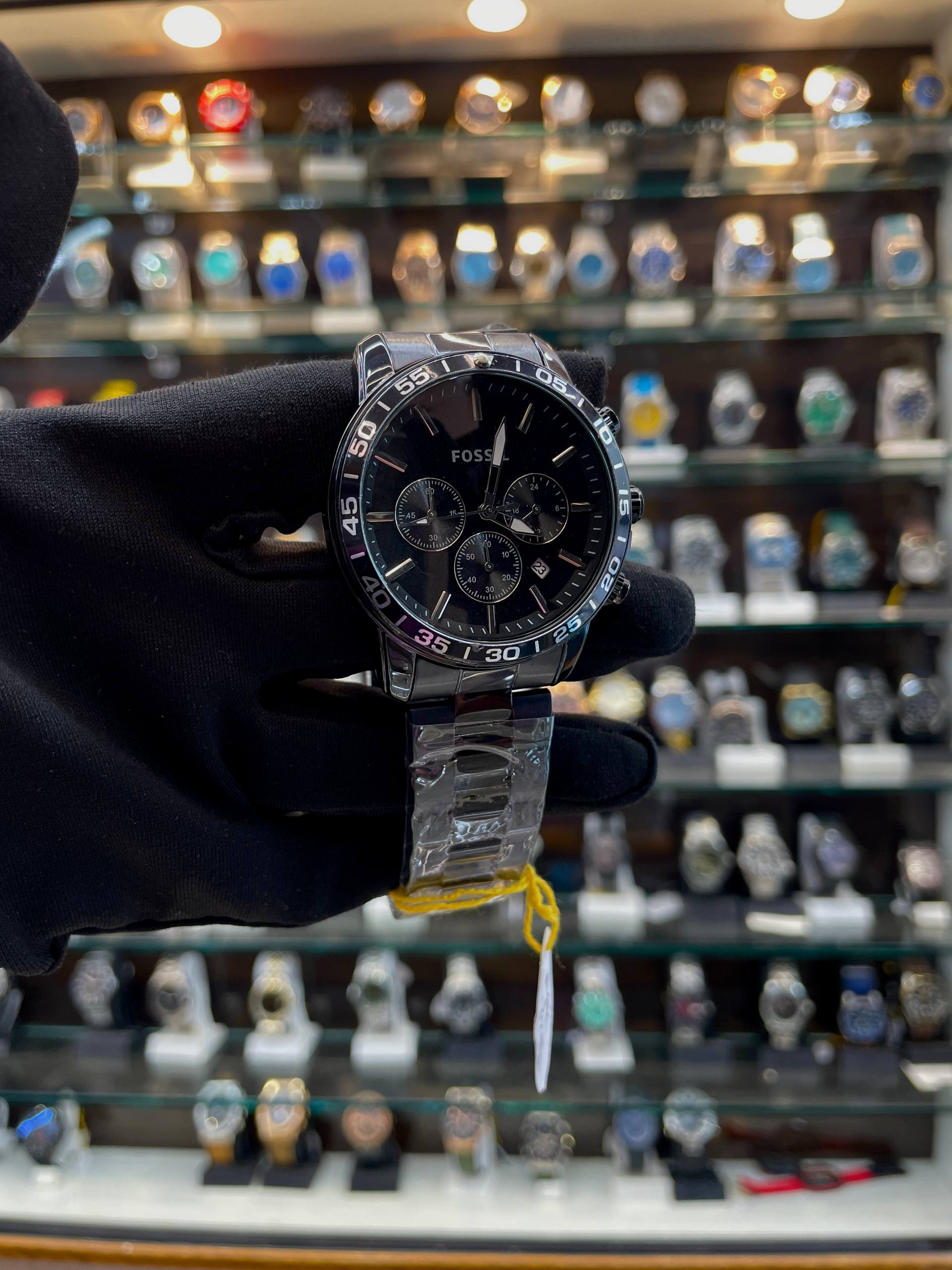 FOSSIL CHRONOGRAPH MENS WATCH ⌚ IN FULL BLACK 🖤