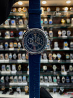EMPORIO ARMANI MINIMALIST CHRONOGRAPH IN SILICON FOR MENS BLUE 💙