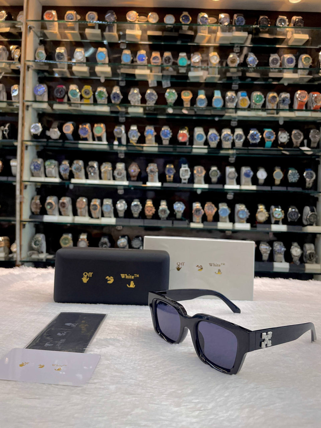 OFF-WHITE VIRGIL RECTANGLE-FRAME SUNGLASSES FOR MENS