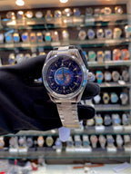 OMEGA SEAMSTER WORLD 🌍 TIME NOW IN BUDGET 😁 FOR MENS 👨 CHAIN BLUE 💙