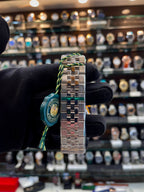 Rolex Land-Dweller Masterpiece blue watch strap view