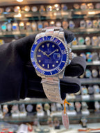 ROLEX SUBMARINER ( SMURF ) MASTER PIECE FOR MENS BLUE 💙