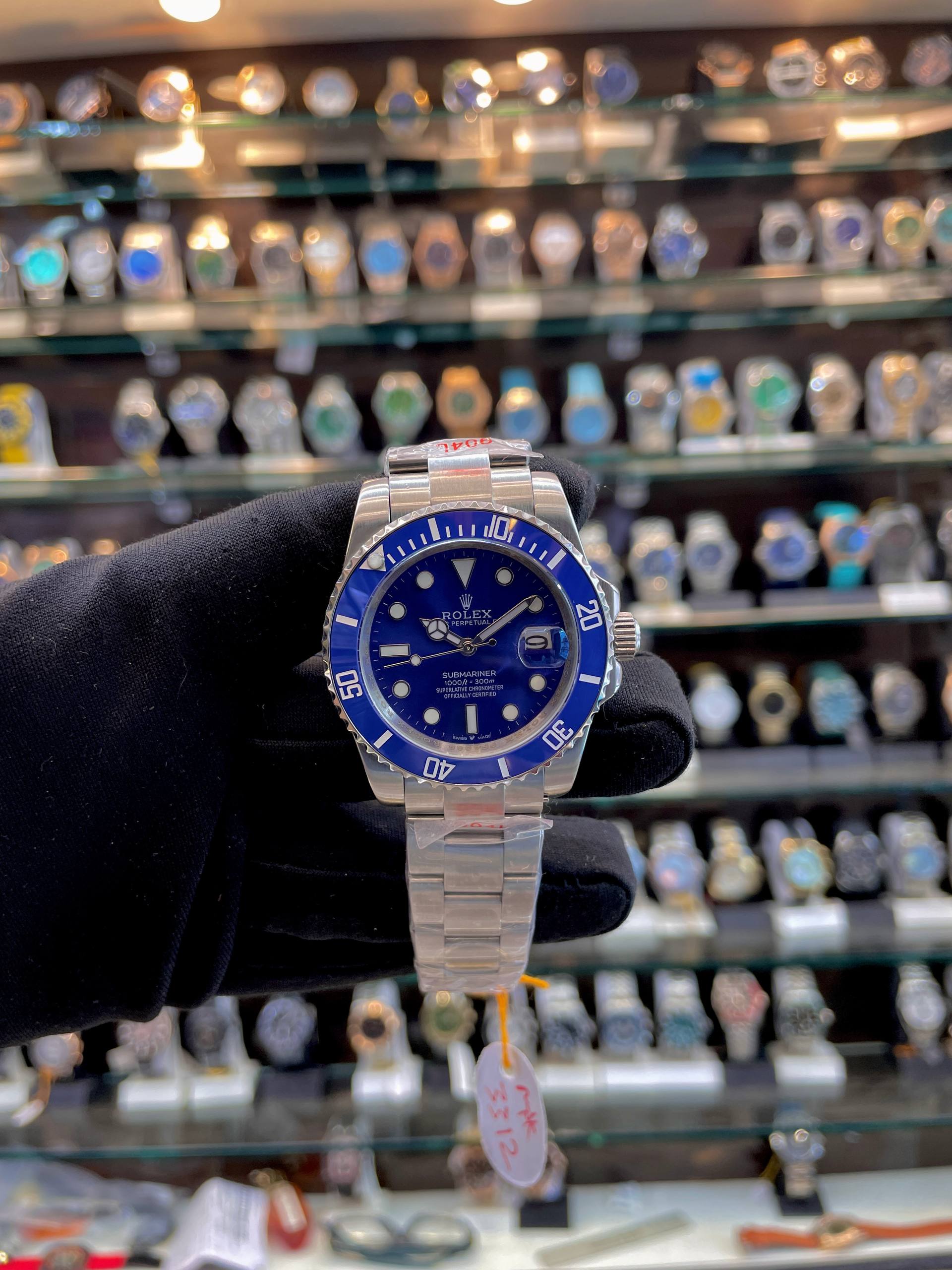 ROLEX SUBMARINER ( SMURF ) MASTER PIECE FOR MENS BLUE 💙