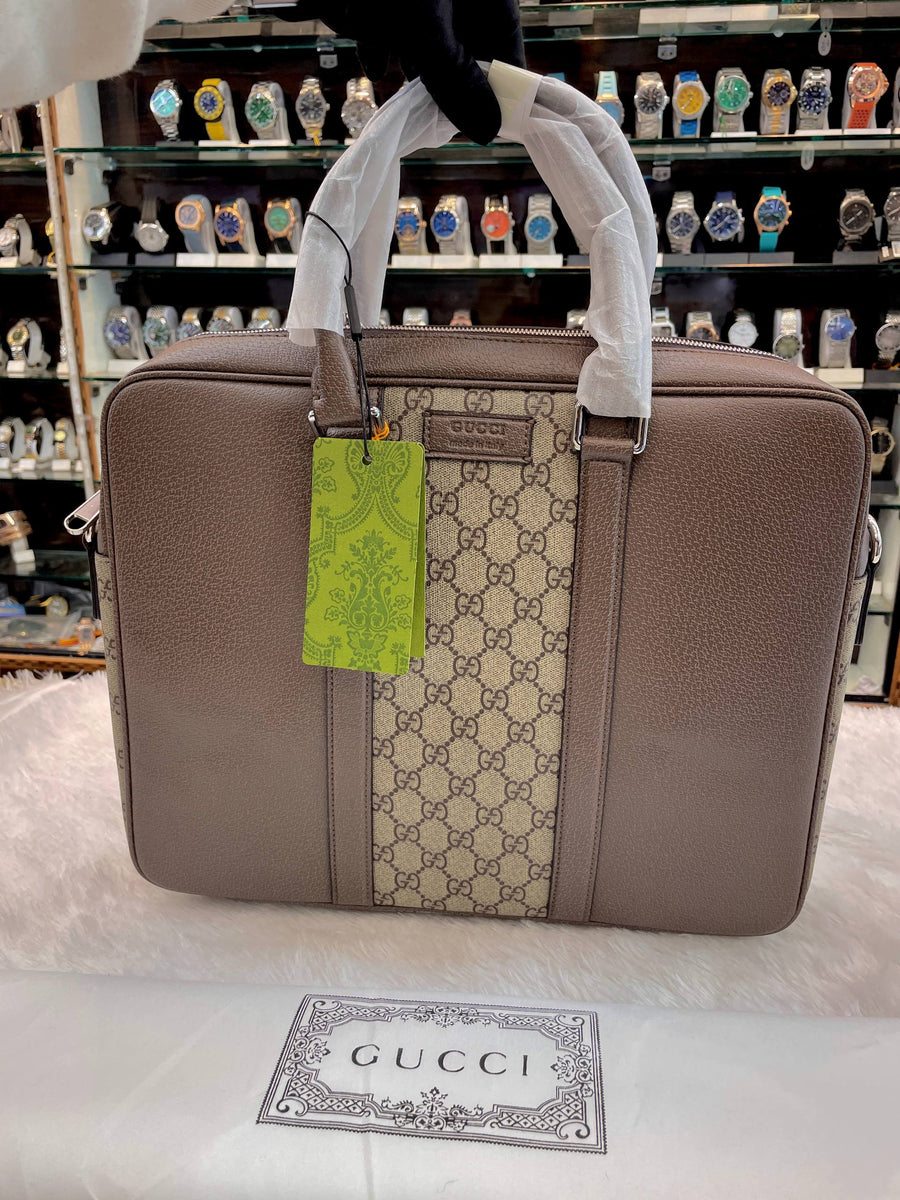 GUCCI GG SUPREME BRIEFCASE 💼 LAPTOP BAG IN MASTER PIECE 🤩