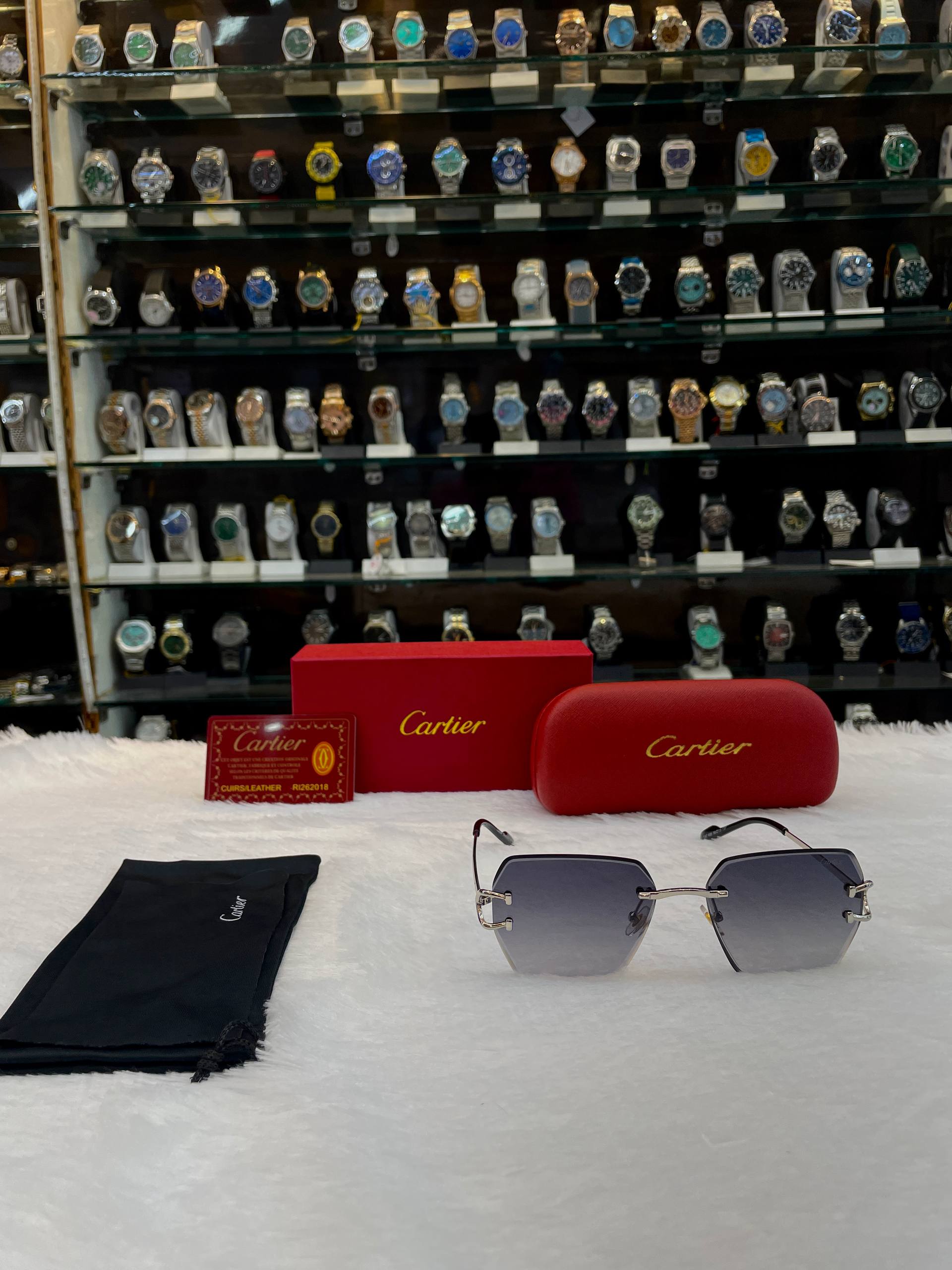 CARTIER SIGNATURE C RIMLESS SUNGLASSES 😎 UNDER BUDGET FOR MENS