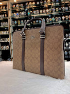 COACH MONOGRAM LAPTOP BAG BROWN 🤎 IN HEAVY QUALITY 💯