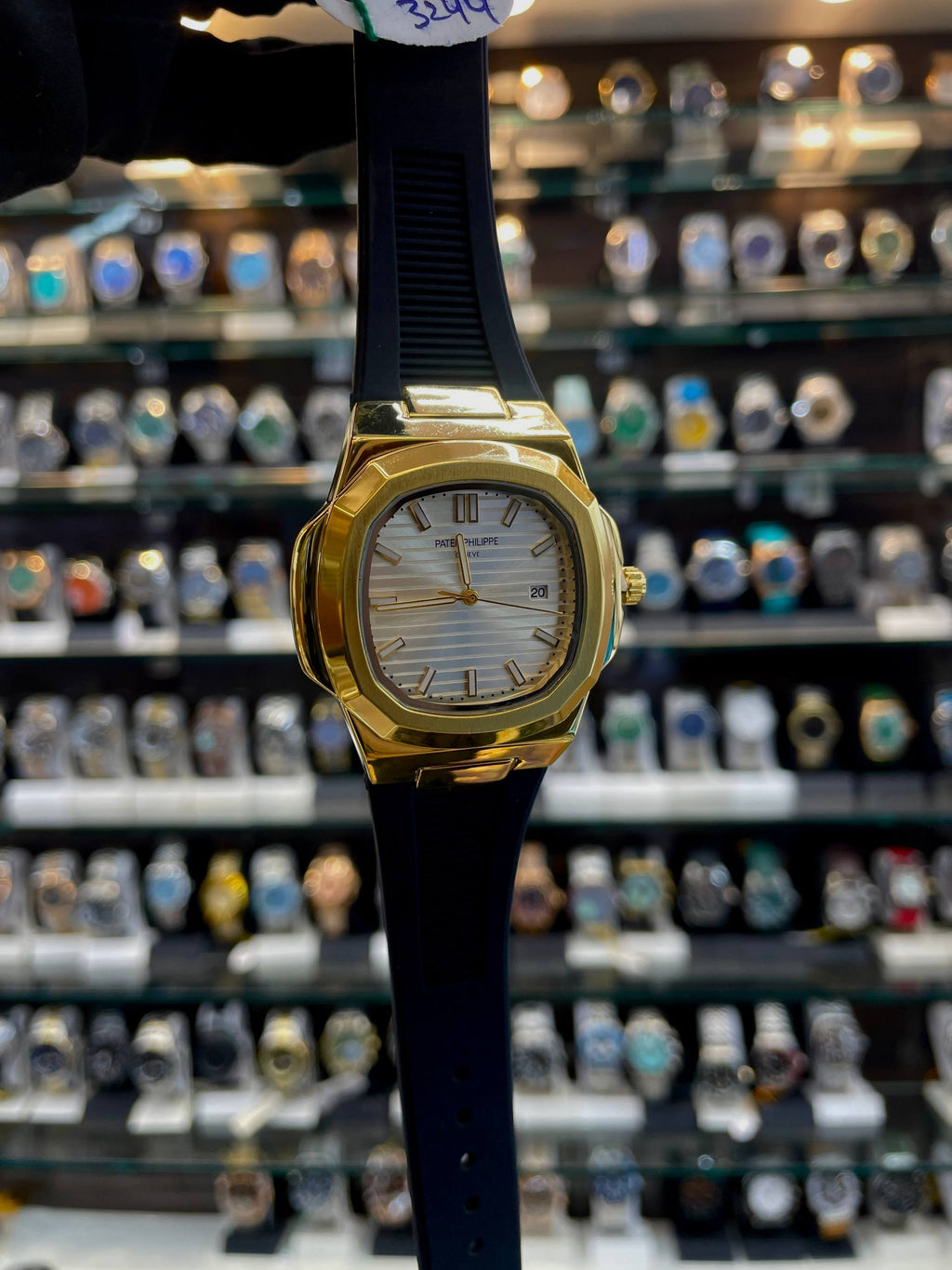 PATEK PHILIPPE NOW IN SLIM BODY FOR MENS GREEN BLACK 🖤