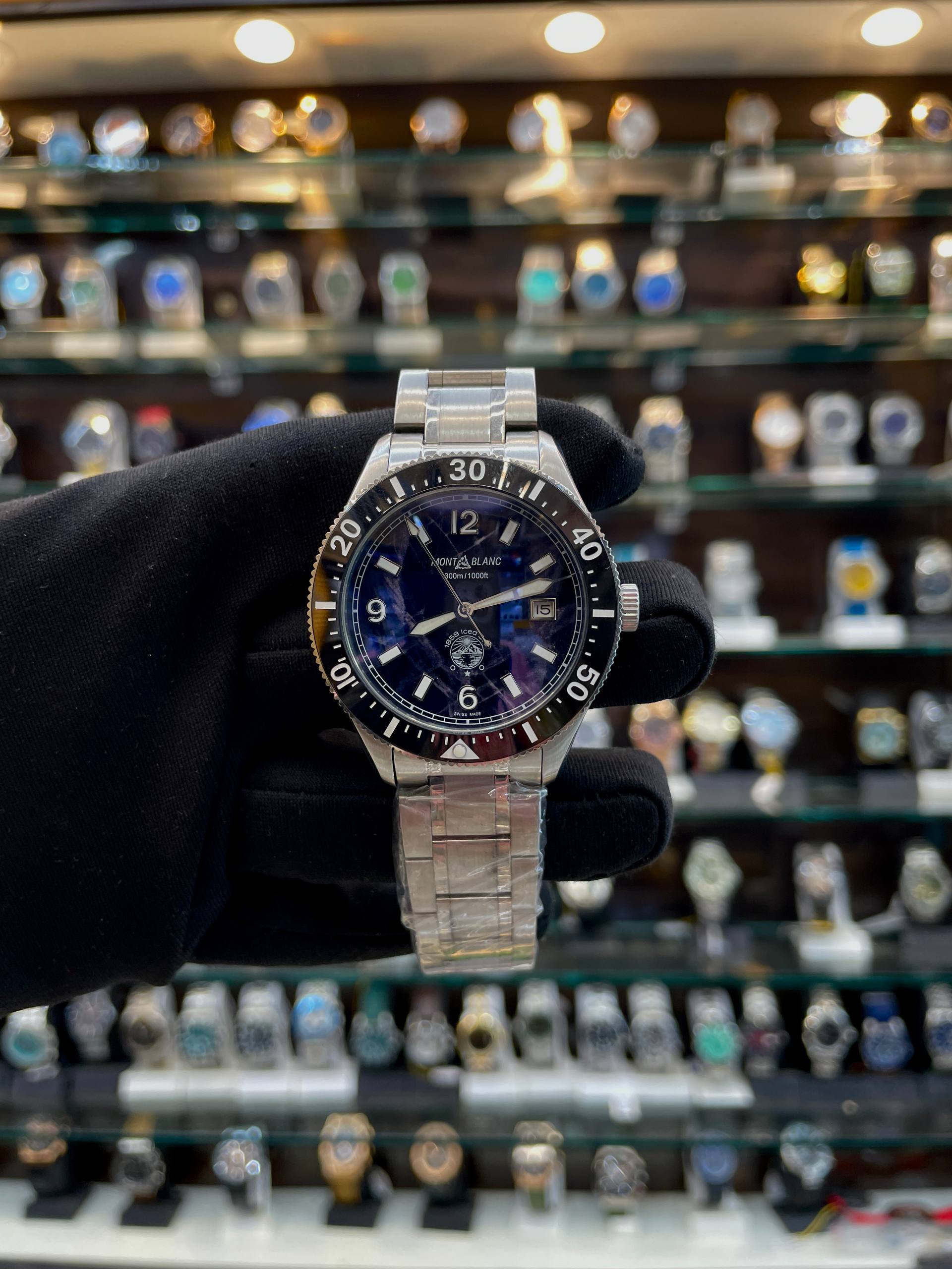 MONT BLANC 1858 ICED SEA AUTOMATIC DATE WATCH FEATURING IN MASTER PIECE 🤩