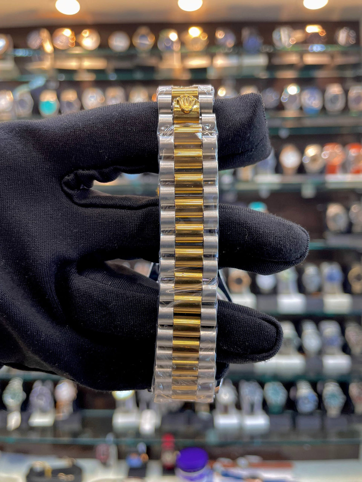 ROLEX DAY-DATE IN DUAL TONE FOR MENS WHITE 🤍 DIAL