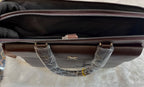 HERMES LAPTOP BAG WITH TEXTURED EMBOSSED CARRIAGE IN MASTER PIECE 🤩