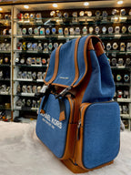 MICHAEL KORS MK COOPER DENIM BLUE UTILITY RUCKSACK BACKPACK 🎒 IN MASTER PIECE 🔥