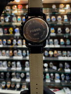 FOSSIL FULL BLACK 🖤 LEATHER WATCH FOR MENS
