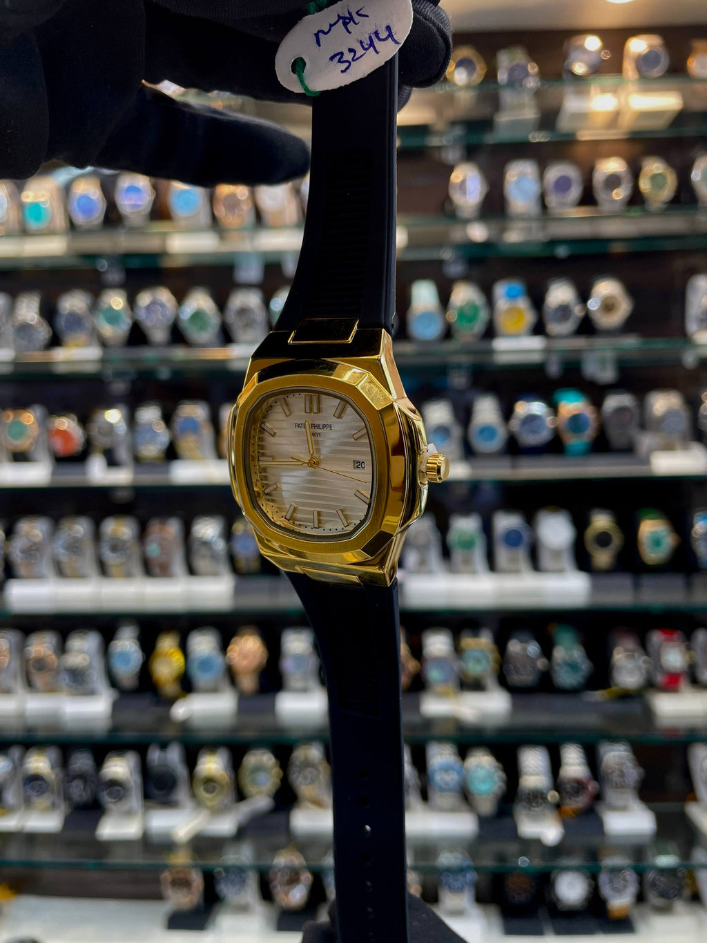 PATEK PHILIPPE NOW IN SLIM BODY FOR MENS GREEN BLACK 🖤