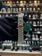 ROLEX DAY-DATE 40 MM, PLATINUM AND DIAMOND-SET BEZLE IN SEMI-ETA