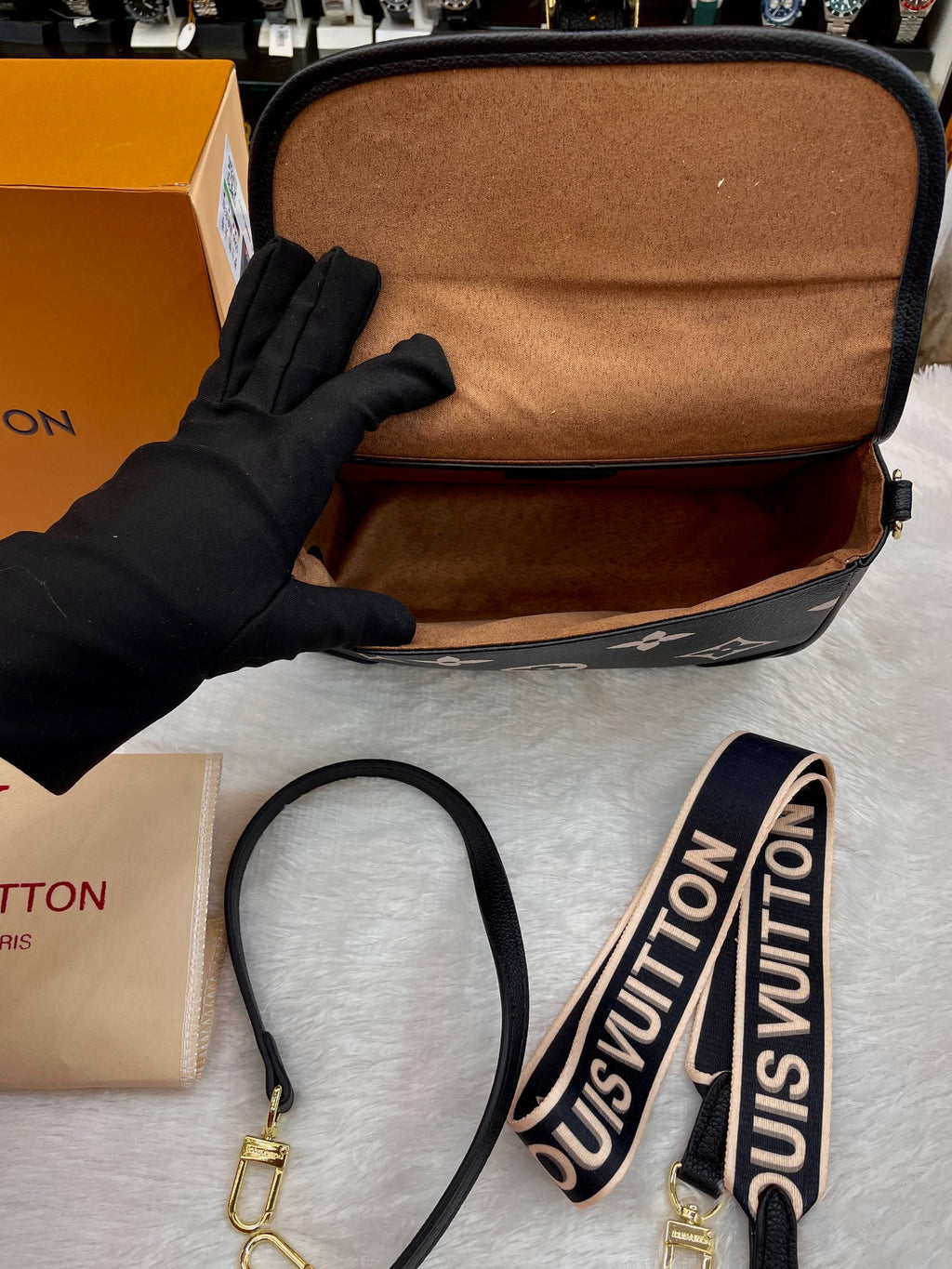 LOUIS VUITTON LV DIANE SLING BAG UNDER BUDGET BLACK 🖤