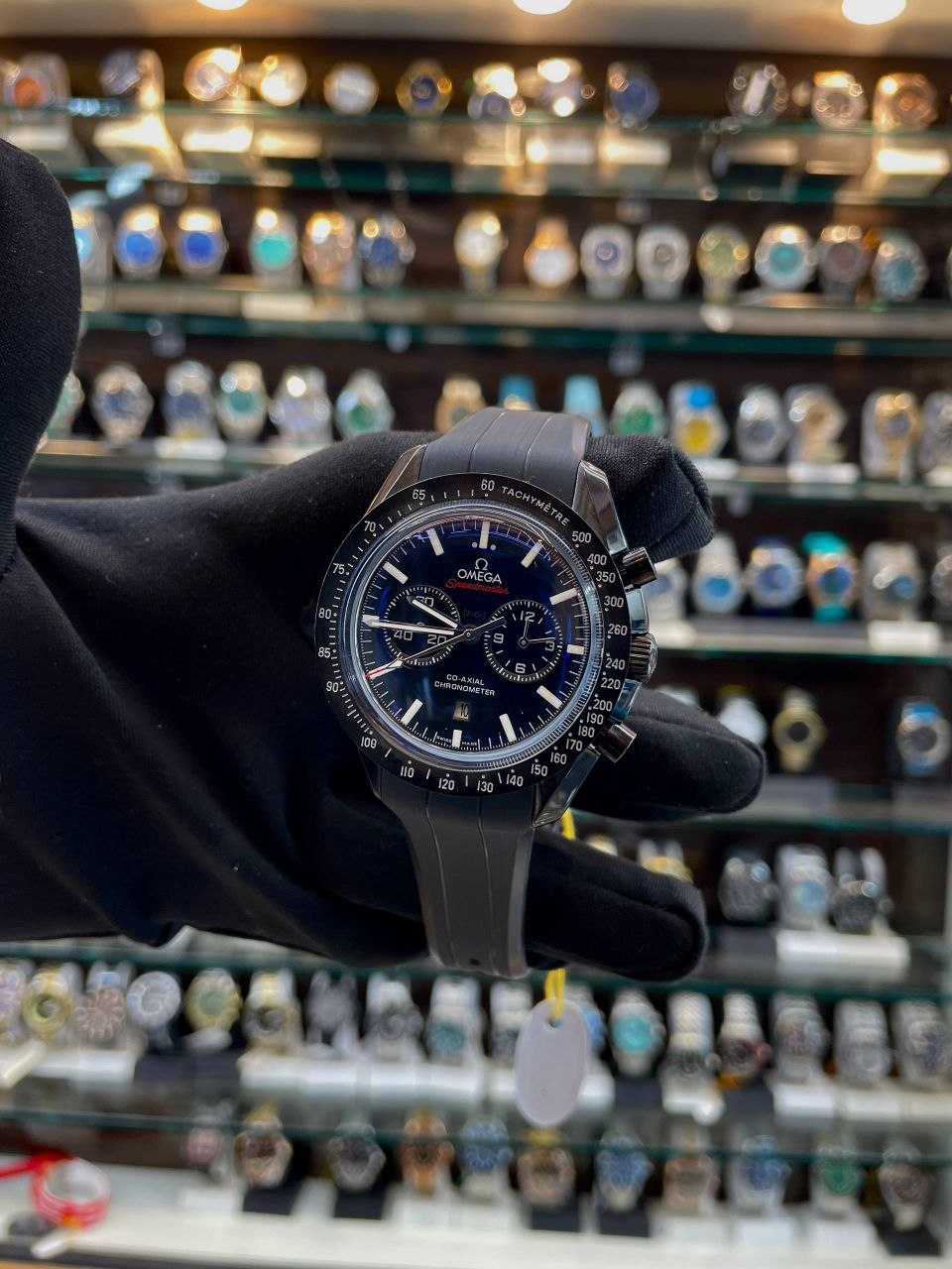 OMEGA SPEEDMASTER DARK SIDE OF THE MOON WATCH IN MASTER PIECE 🖤