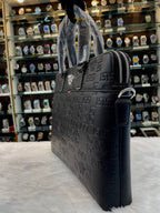 VERSACE MEDUSA EMBOSSED BLACK LAPTOP BAG IN MASTER PIECE 🔥