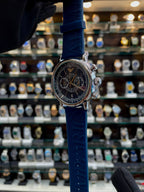 EMPORIO ARMANI MINIMALIST CHRONOGRAPH IN SILICON FOR MENS BLUE 💙