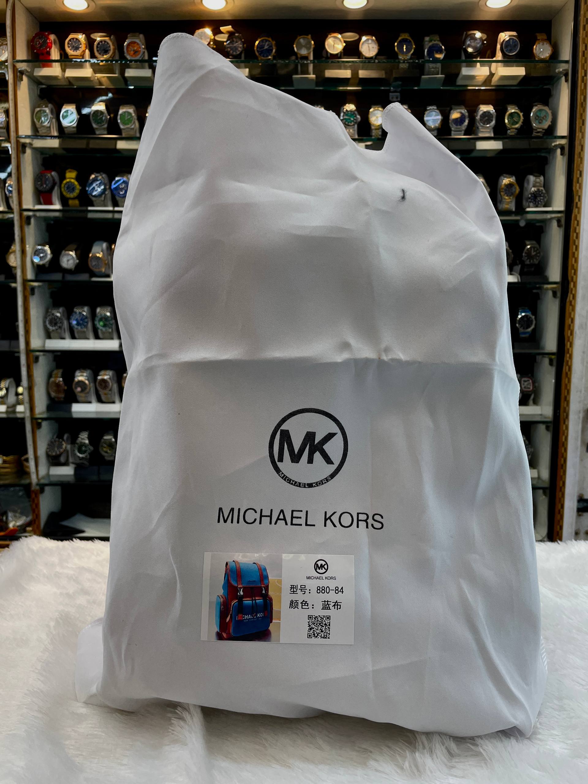 MICHAEL KORS MK COOPER DENIM BLUE UTILITY RUCKSACK BACKPACK 🎒 IN MASTER PIECE 🔥