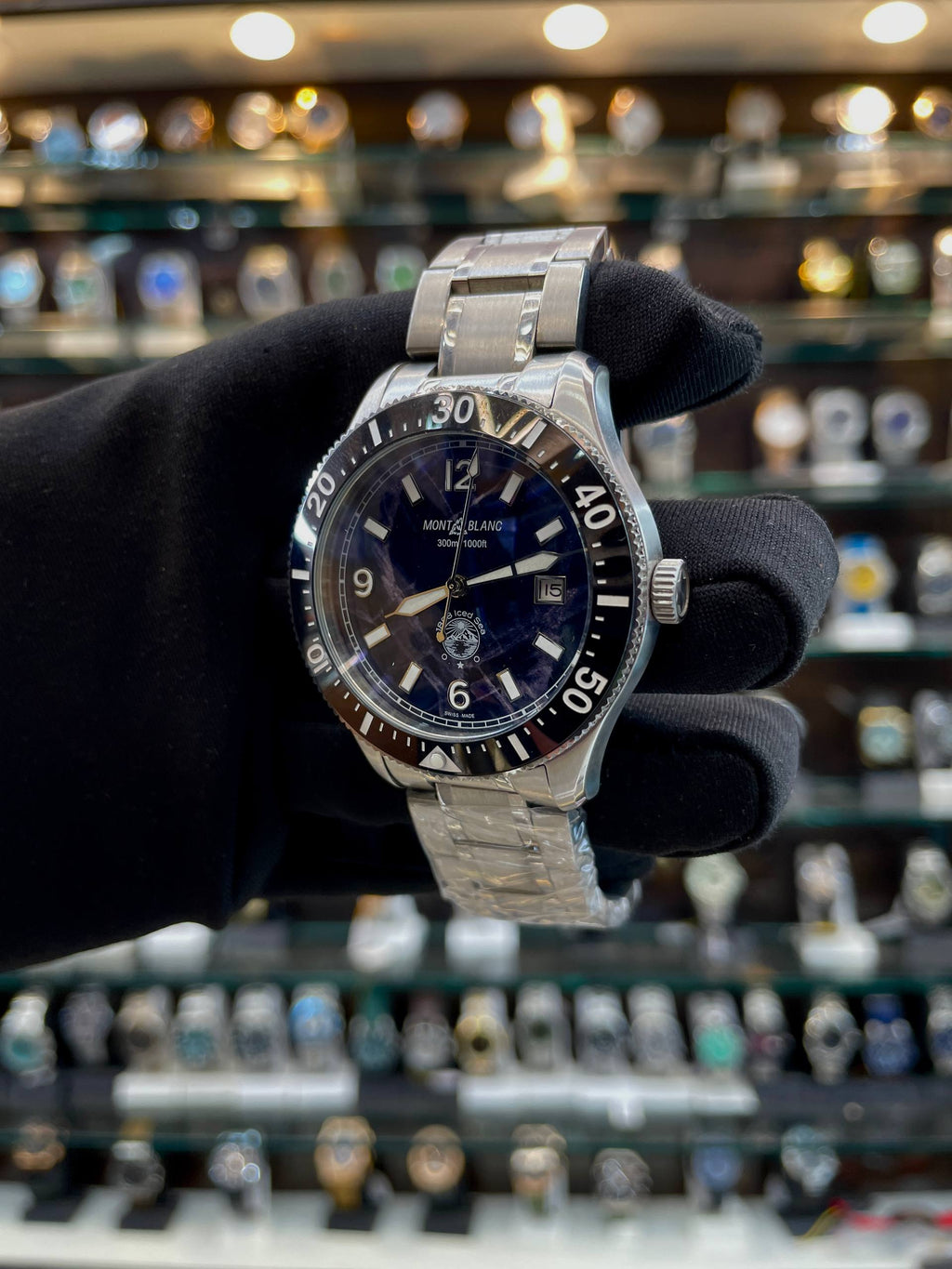 MONT BLANC 1858 ICED SEA AUTOMATIC DATE WATCH FEATURING IN MASTER PIECE 🤩
