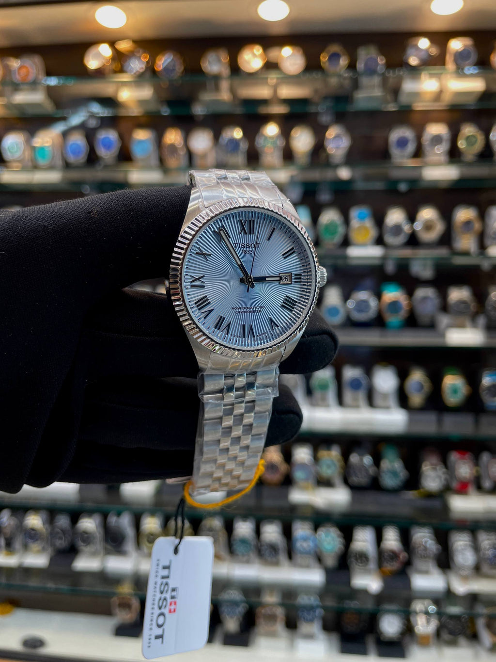 TISSOT BALLADE POWERMATIC 80 COSC WATCH IN MASTER PIECE 🤩 SKY BLUE 💙