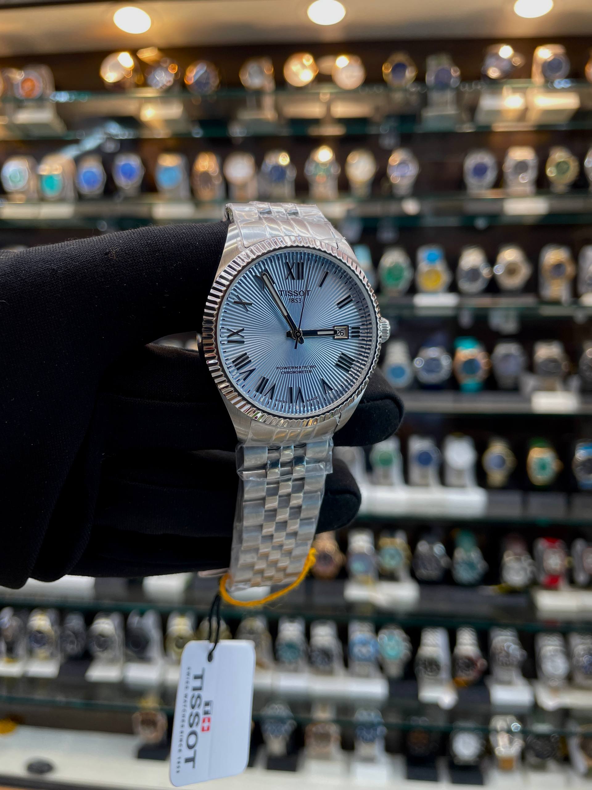 TISSOT BALLADE POWERMATIC 80 COSC WATCH IN MASTER PIECE 🤩 SKY BLUE 💙