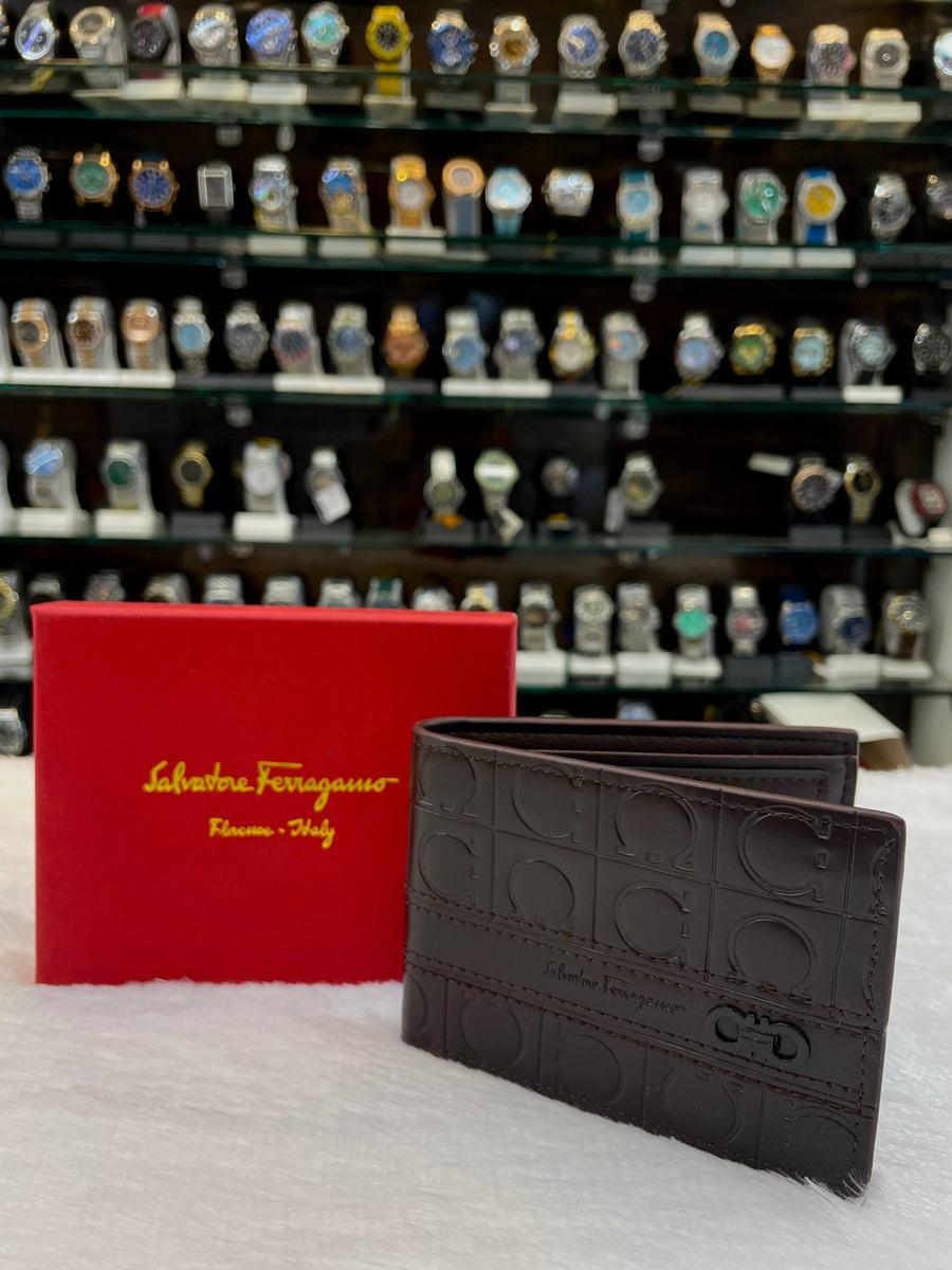 FERRAGAMO PREMIUM WALLET FOR MENS BROWN 🤎