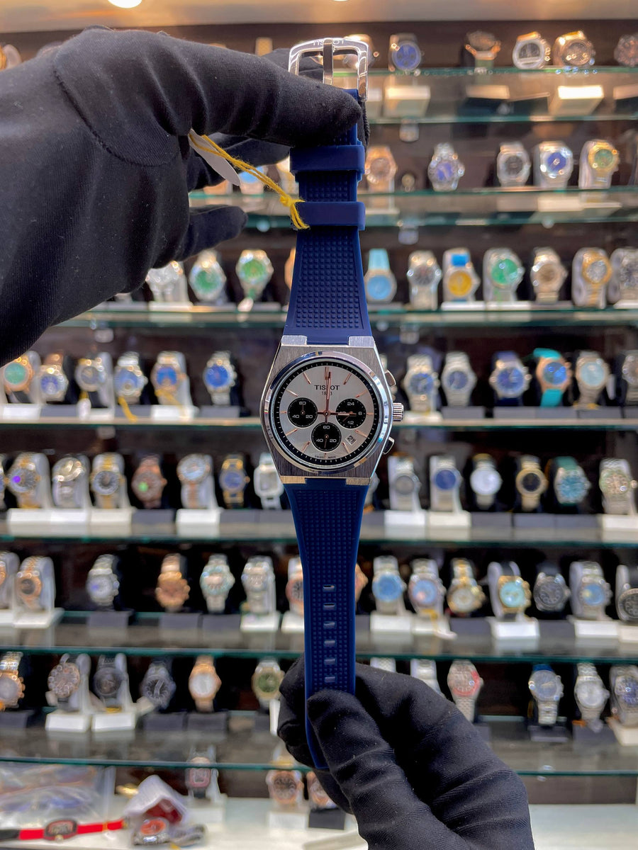TISSOT PRX NOW IN CHRONOGRAPH SILICON BLUE 💙