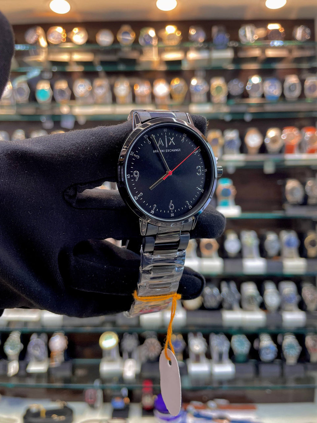 ARMANI EXCHANGE CAYDE MEN'S WATCH ⌚ FULL BLACK 🖤