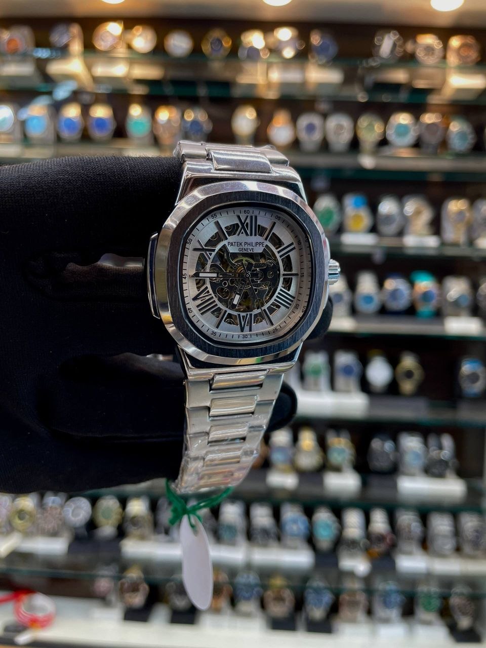 PATEK PHILLIPE AUTOMATIC NOW IN TRANSPARENT DIAL 💗WHITE 🤍