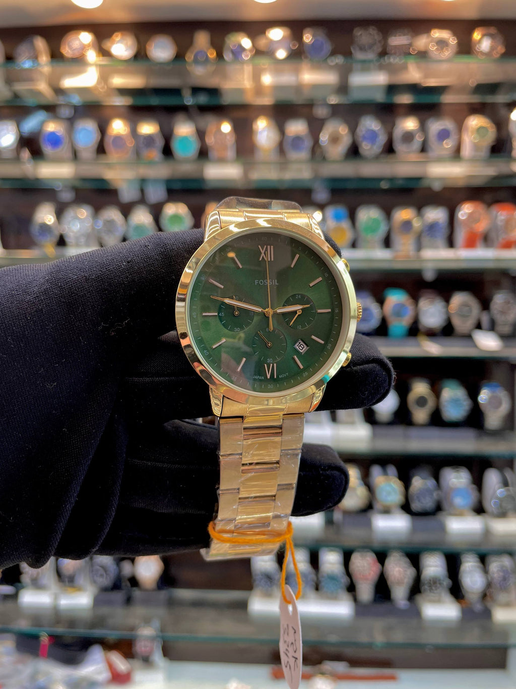 FOSSIL NOW IN CHRONO FOR MENS CASUAL WEAR IN CHAIN ⛓️ GREEN 💚