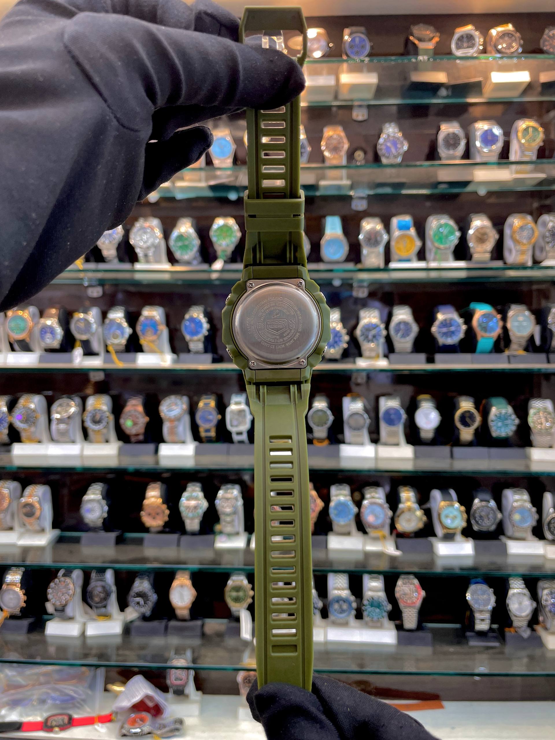 GSHOCK DUAL TIME UNDER BUDGET FOR MENS SPORTS WEAR GREEN 💚