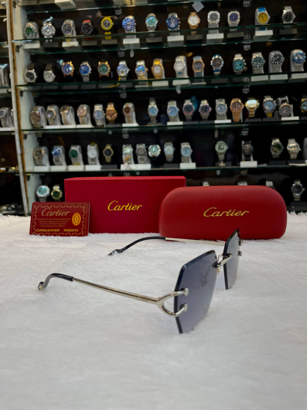 CARTIER SIGNATURE C RIMLESS SUNGLASSES 😎 UNDER BUDGET FOR MENS