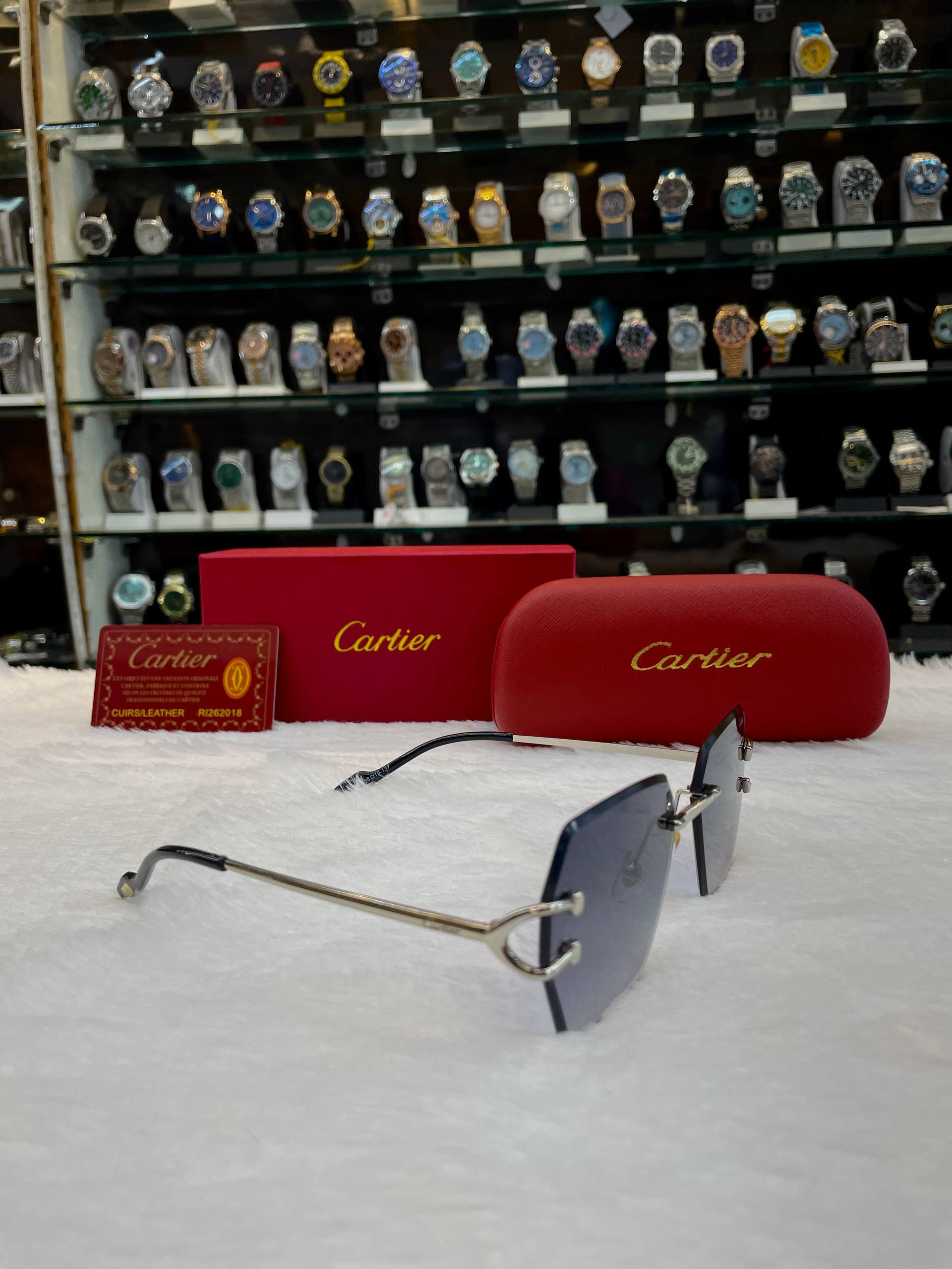 CARTIER SIGNATURE C RIMLESS SUNGLASSES 😎 UNDER BUDGET FOR MENS