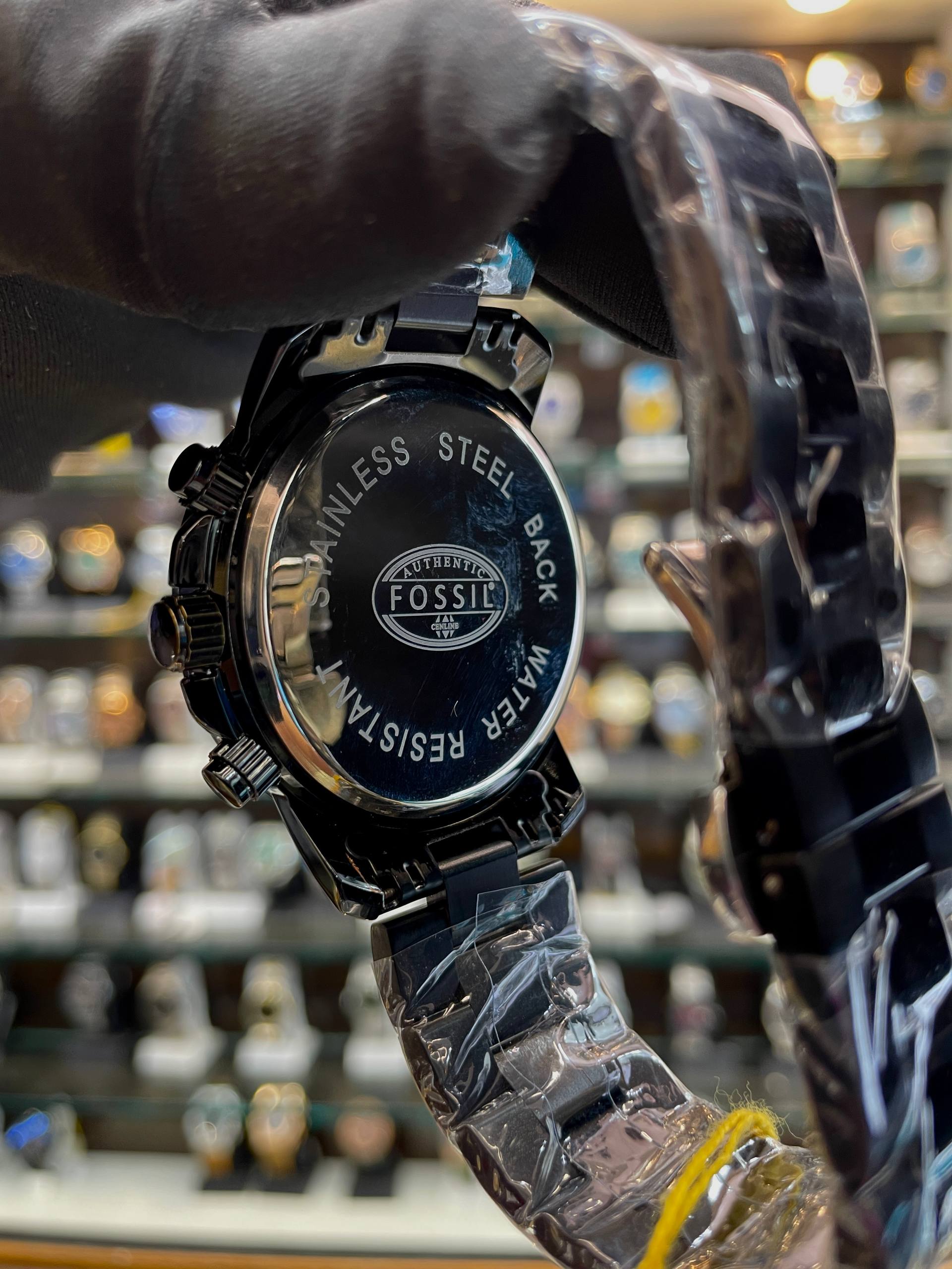 FOSSIL CHRONOGRAPH MENS WATCH ⌚ IN FULL BLACK 🖤