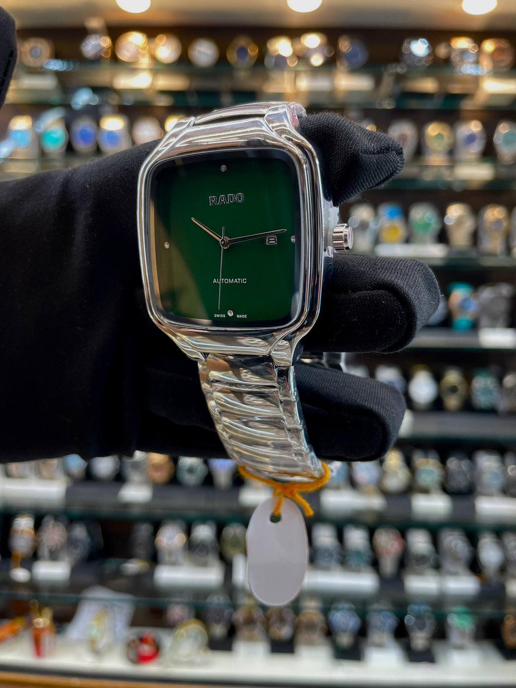 RADO TRUE SQUARE ⬜ UNDER BUDGET FOR MENS GREEN 💚