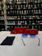 CARTIER SIGNATURE C RIMLESS SUNGLASSES 😎 UNDER BUDGET FOR MENS