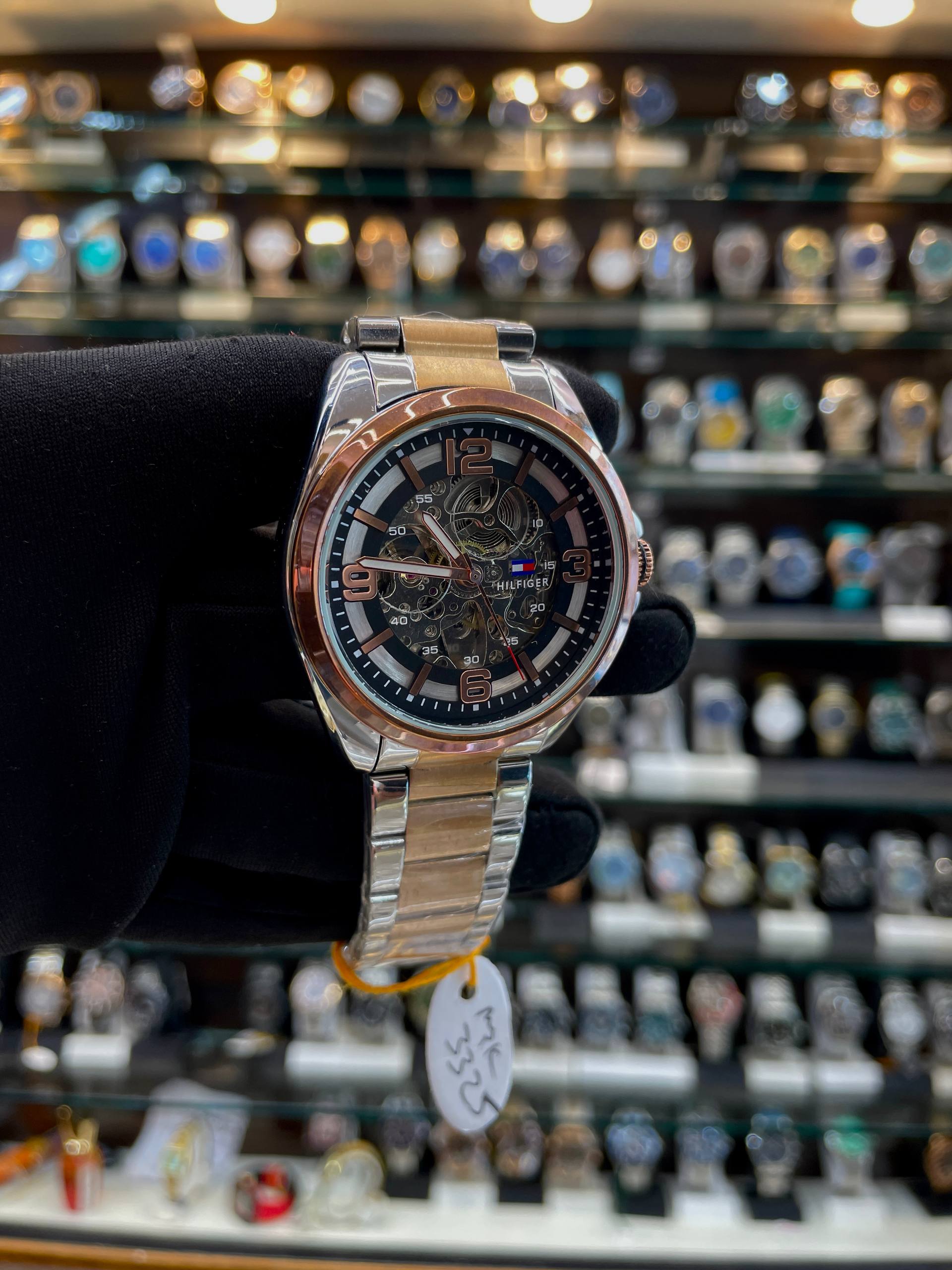 TOMMY HILFIGER NOW IN AUTOMATIC NEW DIAL 🤩BLACK 🖤 TRANSPARENT DIAL 🤩 BRONZE 🥉 STAINLESS BODY RING
