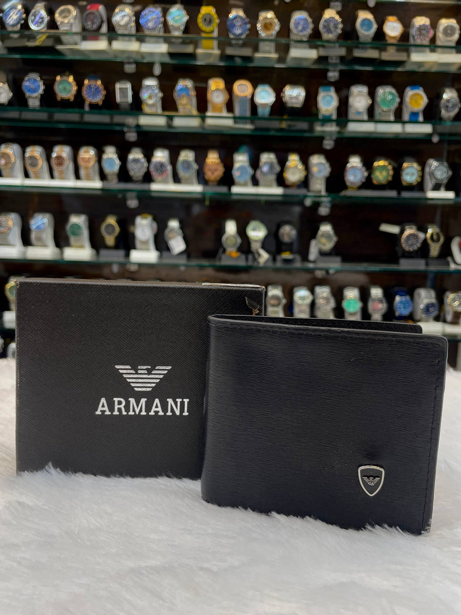 GIORGIO ARMANI UNDER BUDGET WALLET FOR MENS BLACK 🖤