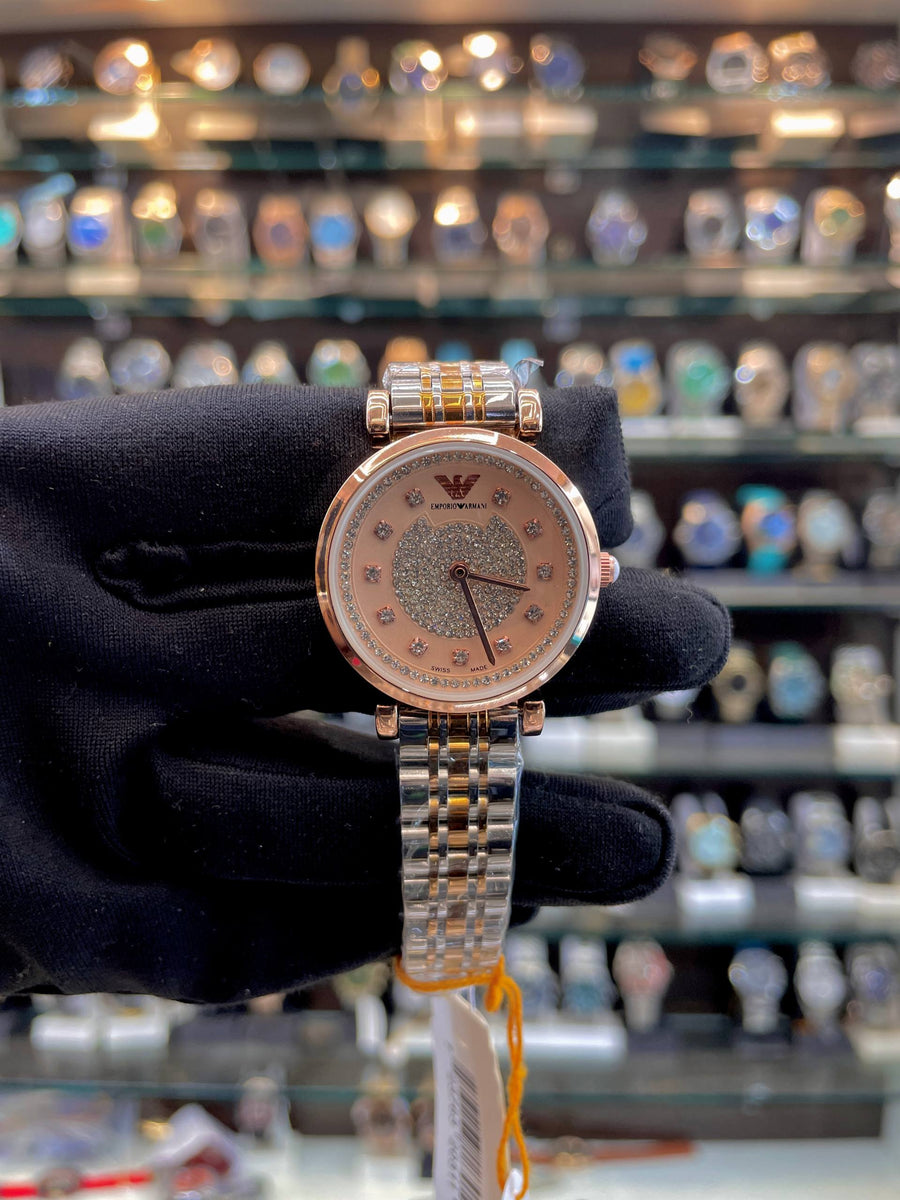 EMPORIO ARMANI ROSE 🌹 GOLD 🥇 DIAL IN GIRLS