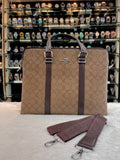 COACH MONOGRAM LAPTOP BAG BROWN 🤎 IN HEAVY QUALITY 💯