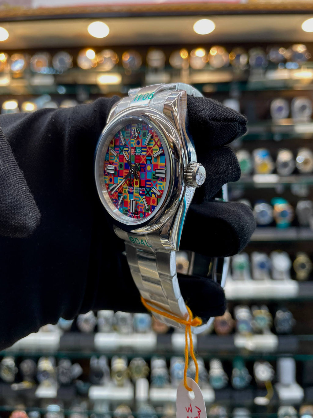 ROLEX OYSTER PERPETUAL 41MM MULTI-COLORED "JUBILEE" MOTIF DIAL IN MASTER PIECE 🤩 MULTICOLORED 🌈 JUBLIE MOTIF DIAL 🤩