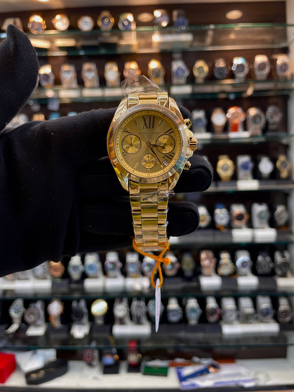 MICHEAL KORS MK5974 BRADSHAW FOR GIRLS IN MASTER PIECE 🤩 36MM FULL GOLD 🥇 GOLD 🥇 DIAL