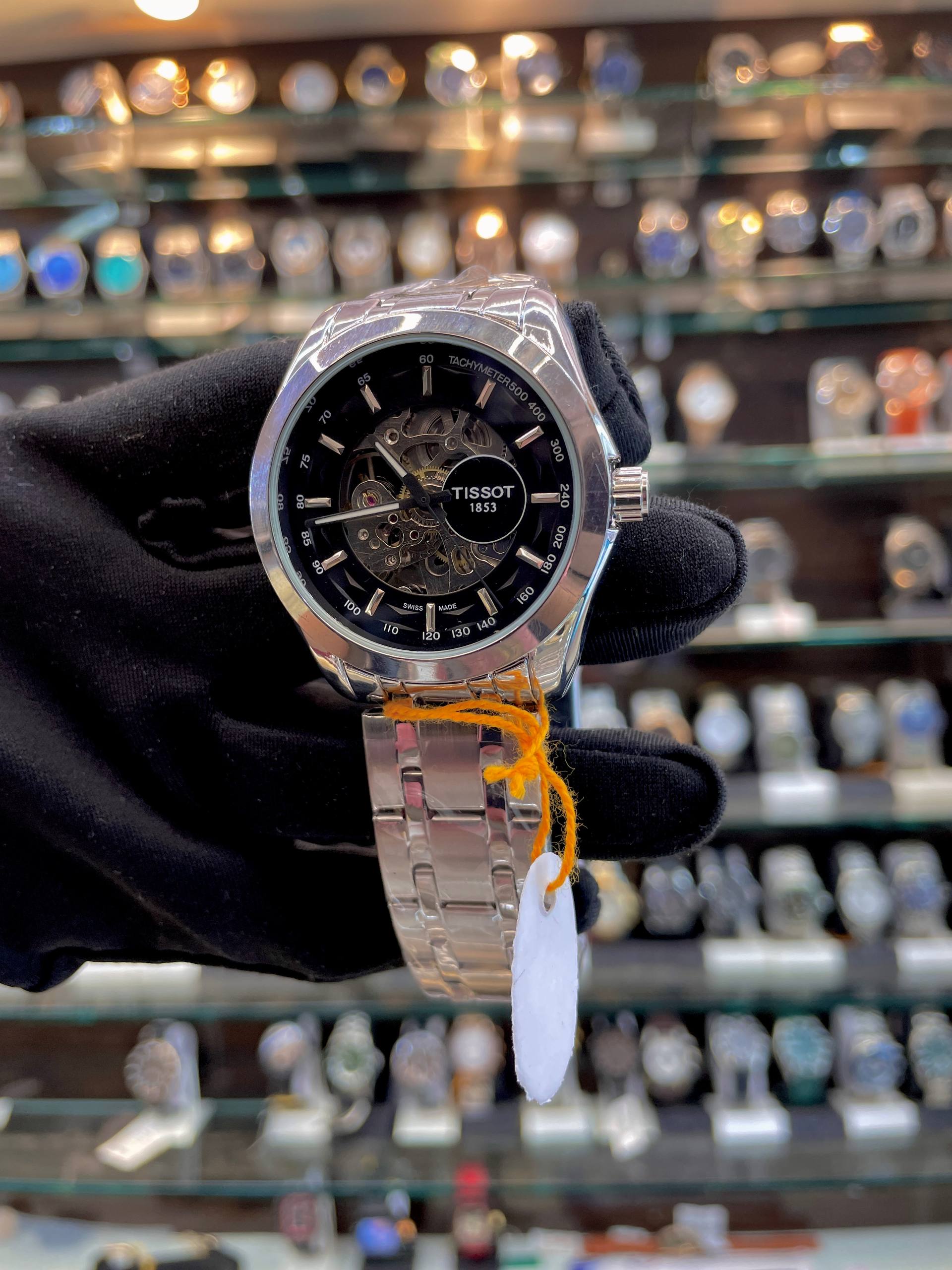TISSOT 1853 AUTOMATIC ⚙️ NOW IN CASUAL WEAR FOR MENS BLACK  🖤 DIAL